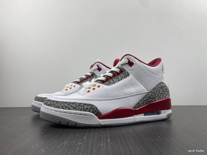 Rep 3 Retro CT8532-126 Red Cardinal Jordan 0822